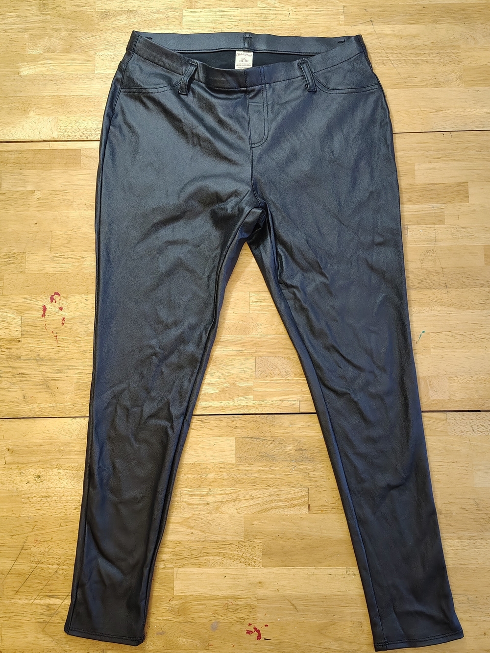 Black Faux Leather Legging Pants